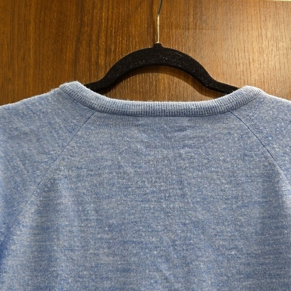 Christian Dior Embroidered Logo V Neck Light Blue Sweater-Size Large - Picture 13 of 15